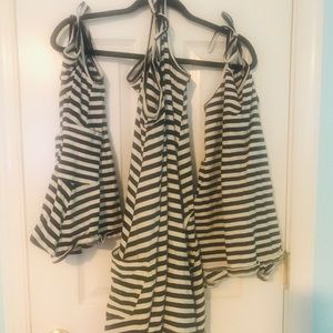 Striped dress for Mom and girls.very cute pieces